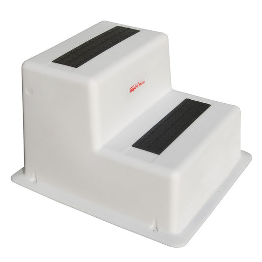 Taylor Made StepSafe Dock Step - Double Tread - White