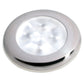 Hella Marine Slim Line LED 'Enhanced Brightness' Round Courtesy Lamp - White LED - Stainless Steel Bezel - 12V