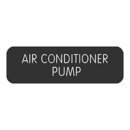 Blue Sea&nbsp;Large Format Label - "Air Conditioner Pump"