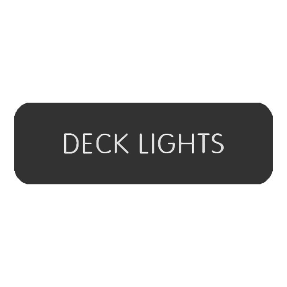 Blue Sea&nbsp;Large Format Label - "Deck Lights"