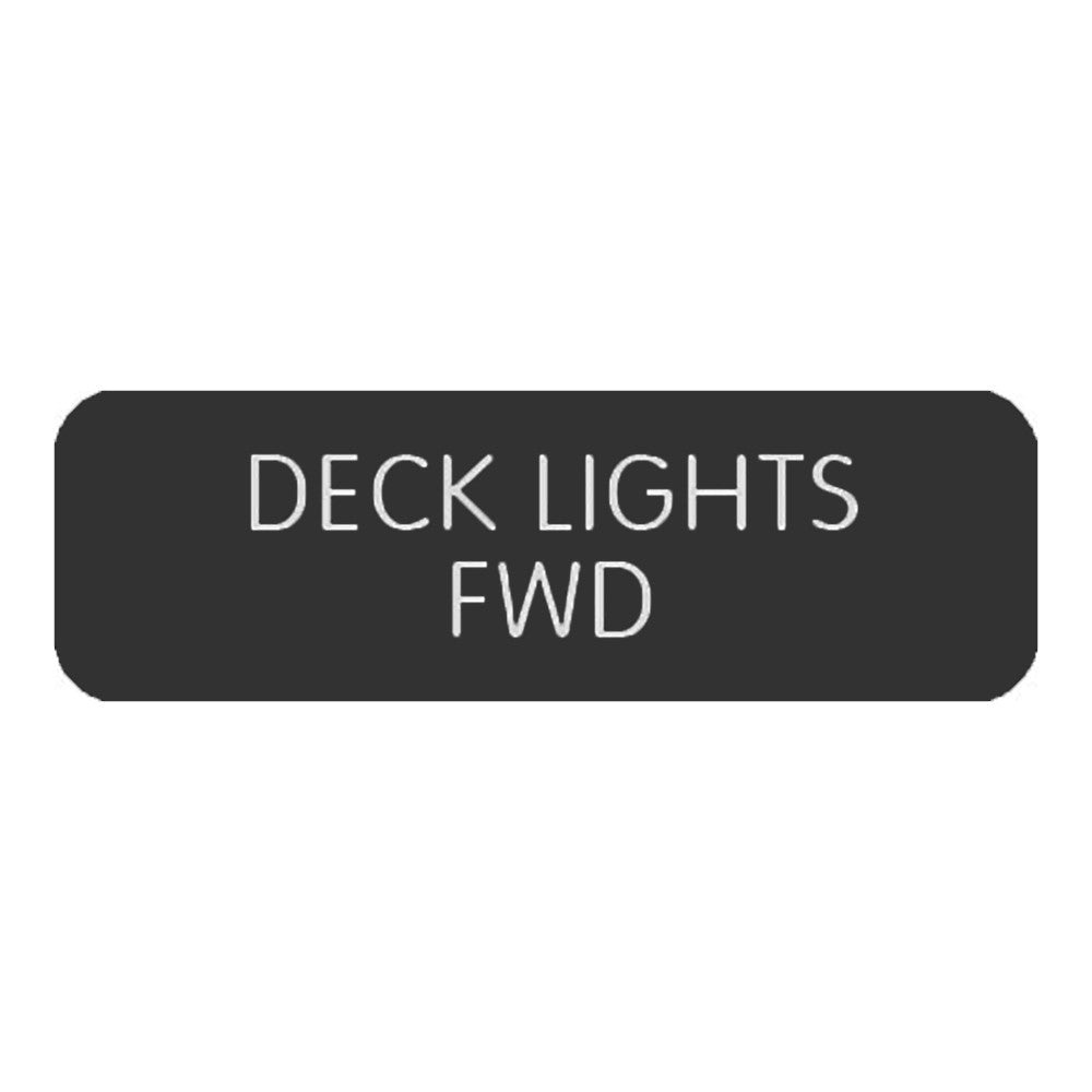 Blue Sea&nbsp;Large Format Label - &#34;Deck Lights FWD&#34;&nbsp;