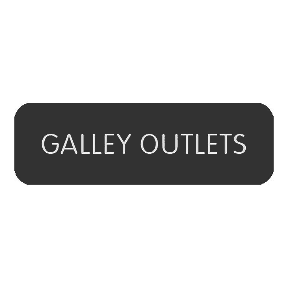Blue Sea&nbsp;Large Format Label - &#34;Galley Outlets&#34;