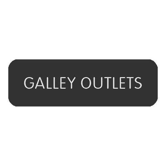 Blue Sea&nbsp;Large Format Label - "Galley Outlets"