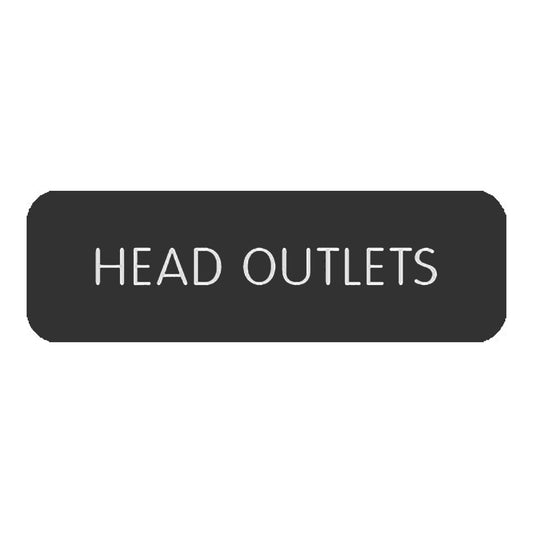 Blue Sea&nbsp;Large Format Label - "Head Outlets"