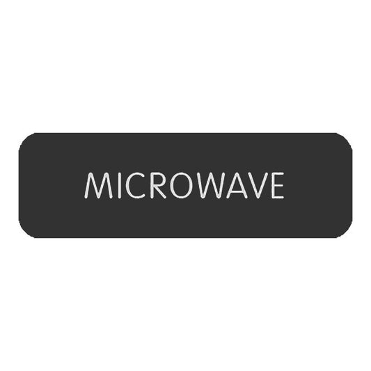 Blue Sea&nbsp;Large Format Label - "Microwave"