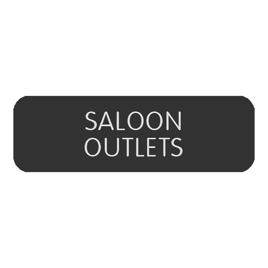 Blue Sea Large Format Label - "Saloon Outlets"