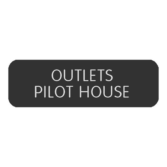 Blue Sea&nbsp;Large Format Label - "Outlets Pilothouse"