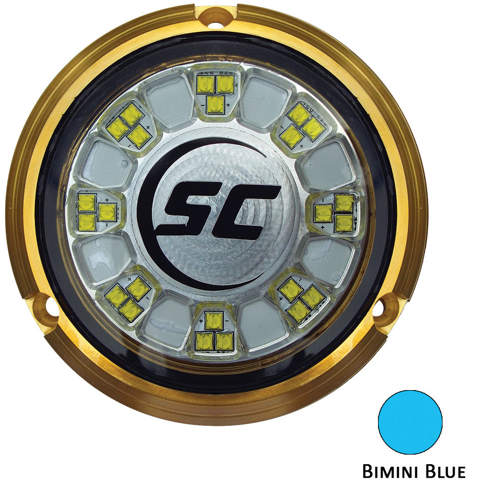 Shadow-Caster SCR-24 Bronze Underwater Light - 24 LEDs - Bimini Blue