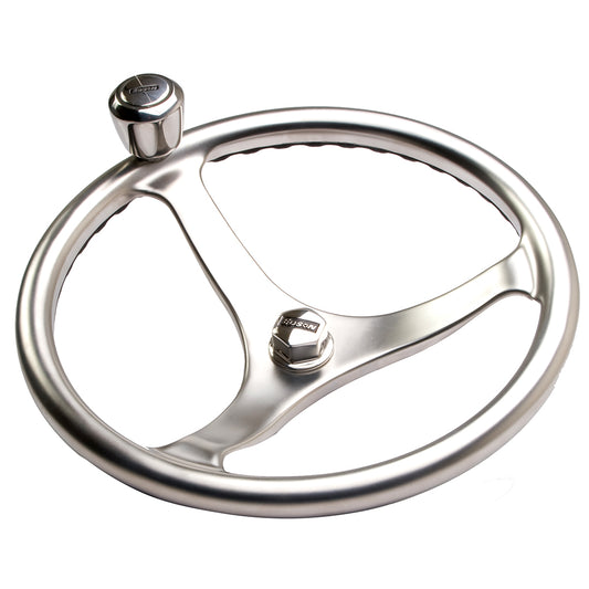 Edson Satin Finish ComfortGrip Powerwheel - 14.5" w/Knob  Nut