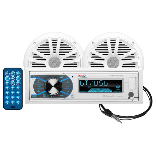 Boss Audio MCK632WB.6 Marine Stereo  6.5" Speaker Kit - White