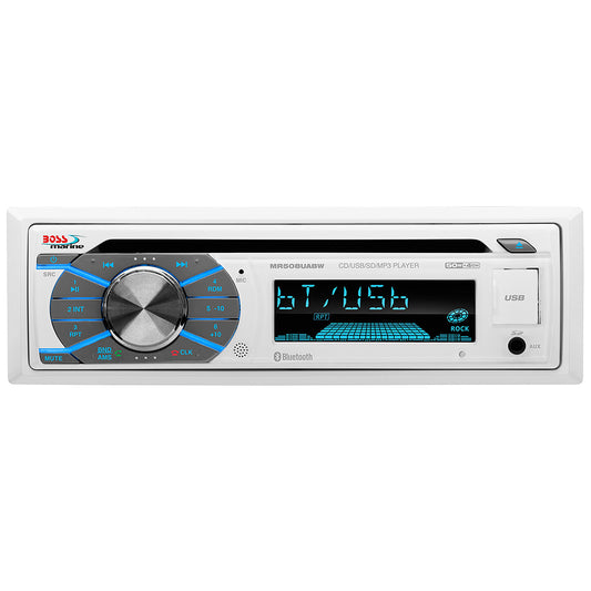 Boss Audio MR508UABW Marine Stereo w/AM/FM/CD/BT/USB