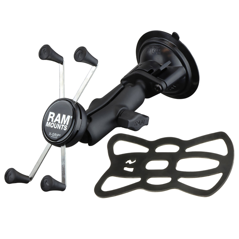 RAM Mount Twist-Lock&trade; Suction Cup Mount w/Universal X-Grip&#174; Large Phone/Phablet Cradle