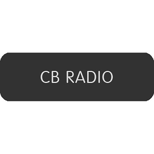 Blue Sea Large Format Label - "CB Radio"