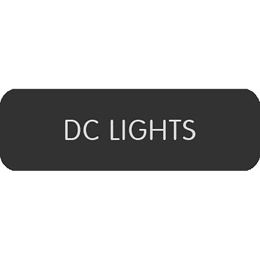 Blue Sea Large Format Label - "DC Lights"