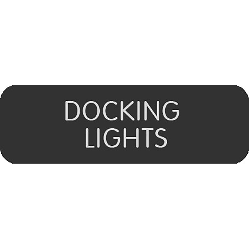 Blue Sea Large Format Label - &#34;Docking Lights&#34;