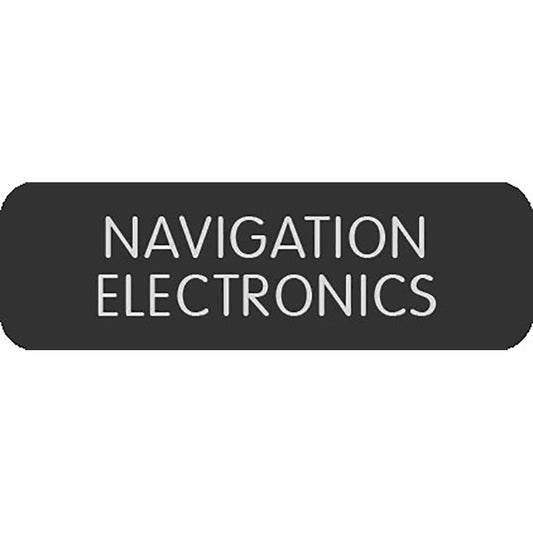 Blue Sea Large Format Label - "Navigation Electronics"