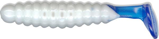 Cb Crappie Grub 1.5"" Wh-bl Tl 20bg