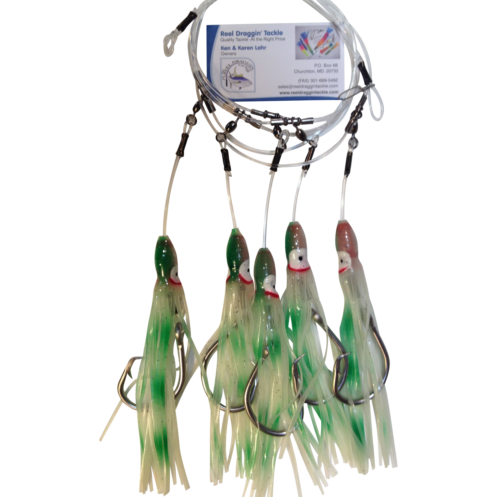 Tile Fish Rigs, Circle Hook Rigs (5/0 - 9/0  1x wire Circle Hooks) - Reel Draggin' Tackle - 8
