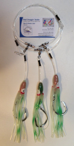 Tile Fish Rigs, Circle Hook Rigs (5/0 - 9/0  1x wire Circle Hooks) - Reel Draggin' Tackle - 2