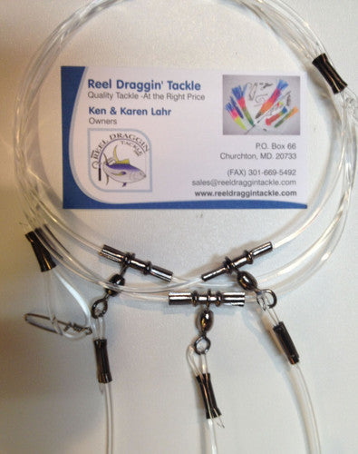 Tile Fish Rigs, Circle Hook Rigs (5/0 - 9/0  1x wire Circle Hooks) - Reel Draggin' Tackle - 3