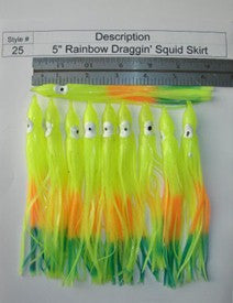Spreader Bars -5 inch Skirt Squid BIRD Bars - Reel Draggin' Tackle - 6