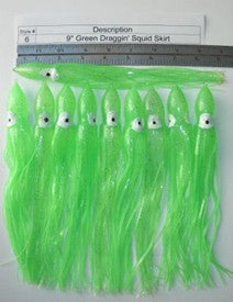Spreader Bars -7.5 inch Shell Squid BIRD Bars - Reel Draggin' Tackle - 10
