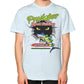 Unisex T-Shirt (on man) Light blue Reel Draggin' Tackle