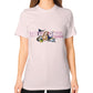 Unisex T-Shirt (on woman) Light pink Reel Draggin' Tackle