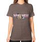 Unisex T-Shirt (on woman) Tri-Blend Coffee Reel Draggin' Tackle