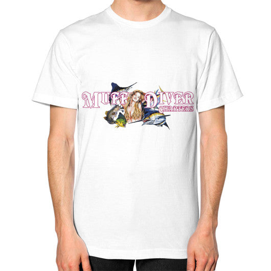 Unisex T-Shirt White Reel Draggin' Tackle