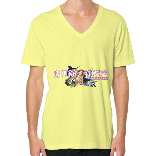 V-Neck (on man) Lemon Reel Draggin' Tackle