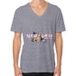 V-Neck (on man) Tri-Blend Grey Reel Draggin' Tackle