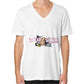 V-Neck (on man) White Reel Draggin' Tackle
