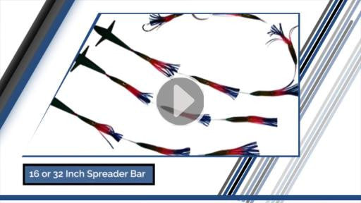 Spreader Bars -5 inch Shell Squid BIRD Bars