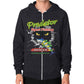 Zip Hoodie (on man) Tri-Blend Black Reel Draggin' Tackle
